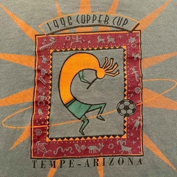 Vintage 1996 Single Stitch Copper Cup AZ, Size L - Picture 2 of 5